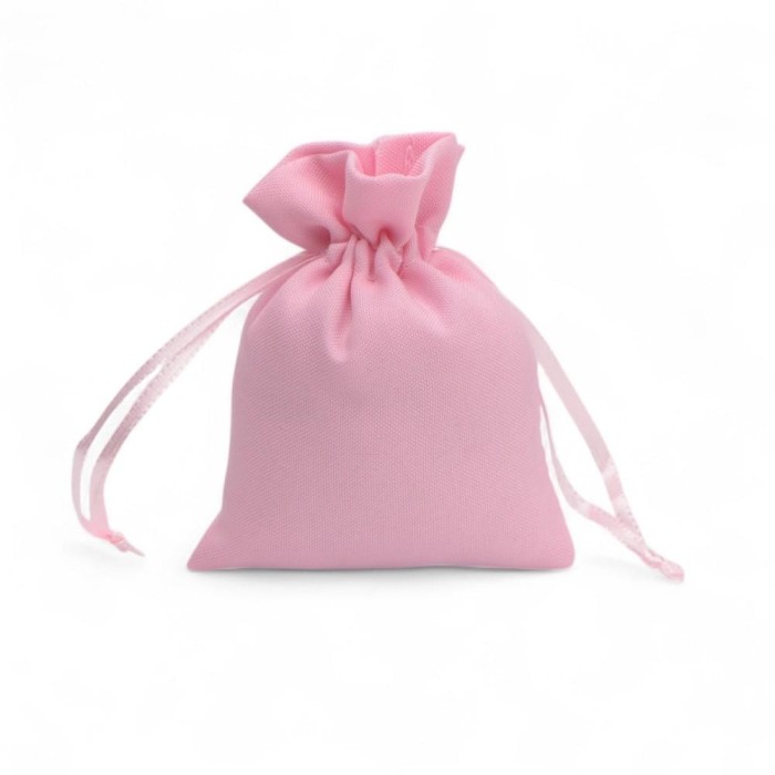 SACCHETTO COTONE ROSA 9X12 CM.